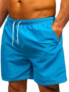 Bolf Herren Kurzehose Badeshorts Blau  HN101