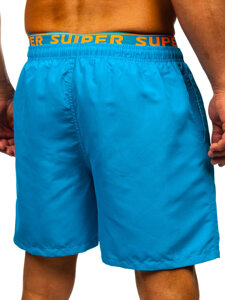 Bolf Herren Kurzehose Badeshorts Blau  HN122