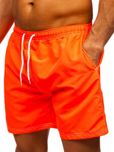 Bolf Herren Kurzehose Badeshorts Dunkel-Orange HN101