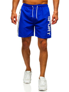 Bolf Herren Kurzehose Badeshorts Mittelblau  HN109