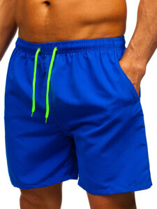 Bolf Herren Kurzehose Badeshorts Mittelblau  HN123