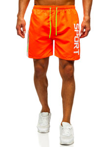 Bolf Herren Kurzehose Badeshorts Orange HN109