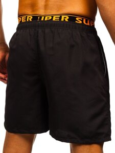 Bolf Herren Kurzehose Badeshorts Schwarz  HN122