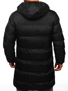 Bolf Herren Lange Winterjacke Schwarz  CS1007