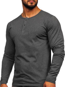 Bolf Herren Longsleeve Anthrazit  1114