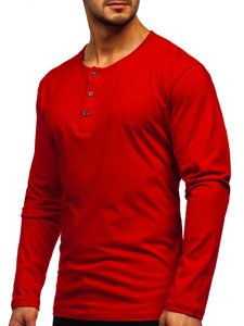 Bolf Herren Longsleeve Rot  1114