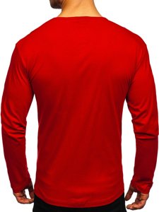 Bolf Herren Longsleeve Rot  1114