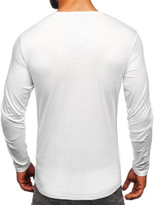 Bolf Herren Longsleeve Weiß  1114