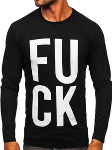 Bolf Herren Longsleeve mit Motiv Schwarz  146740