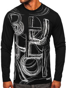 Bolf Herren Longsleeve mit Motiv Schwarz  146743