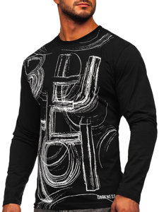 Bolf Herren Longsleeve mit Motiv Schwarz  146743