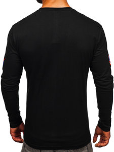 Bolf Herren Longsleeve mit Motiv Schwarz  146748