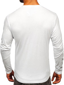 Bolf Herren Longsleeve mit Motiv Weiß  146742