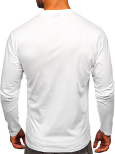 Bolf Herren Longsleeve mit Motiv Weiß  146745