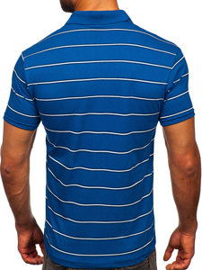 Bolf Herren Polohemd Kurzarm Blau  14954