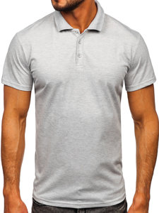 Bolf Herren Polohemd Kurzarm Grau  8T80