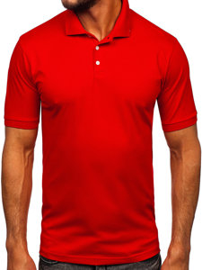 Bolf Herren Polohemd Kurzarm Rot  0002