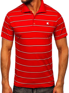 Bolf Herren Polohemd Kurzarm Rot 14954