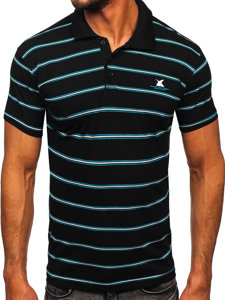 Bolf Herren Polohemd Kurzarm Schwarz  14954