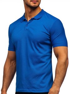 Bolf Herren Polohemd Kurzarm Schwarz Blau GD02