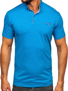 Bolf Herren Poloshirt Türkis  192657