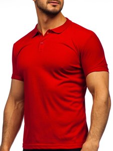 Bolf Herren Poloshirt Weinrot  GD02