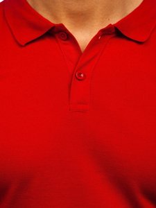 Bolf Herren Poloshirt Weinrot  GD02