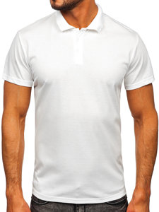 Bolf Herren Poloshirt Weiß  8T80