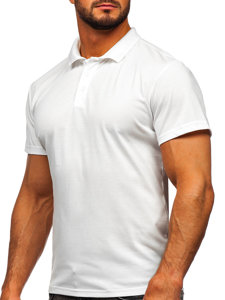 Bolf Herren Poloshirt Weiß  8T80