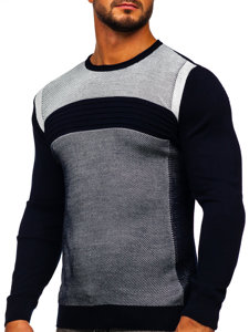 Bolf Herren Pullover Dunkelblau  1020