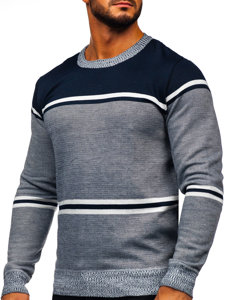 Bolf Herren Pullover Dunkelblau  6300