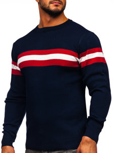 Bolf Herren Pullover Dunkelblau  H2113