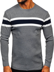 Bolf Herren Pullover Grau  H2108