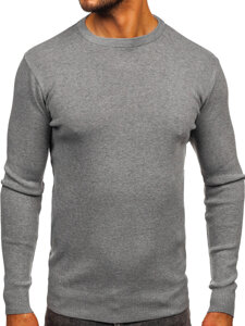 Bolf Herren Pullover Grau H2401