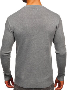 Bolf Herren Pullover Grau H2401