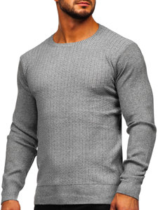 Bolf Herren Pullover Grau  S8523