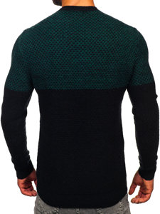 Bolf Herren Pullover Grün-Schwarz  W15-634