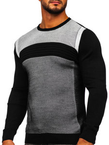 Bolf Herren Pullover Schwarz  1020