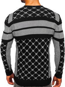 Bolf Herren Pullover Schwarz  1059