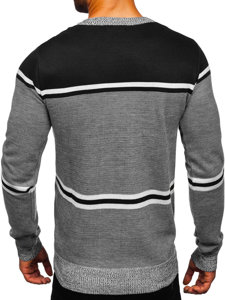 Bolf Herren Pullover Schwarz  6300