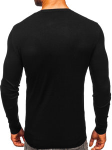 Bolf Herren Pullover Schwarz  MMB602