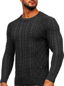 Bolf Herren Pullover Schwarzgrau  MM6010