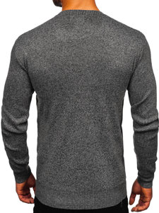 Bolf Herren Pullover Schwarzgrau  S8523