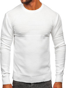 Bolf Herren Pullover Weiß  SL15-2318