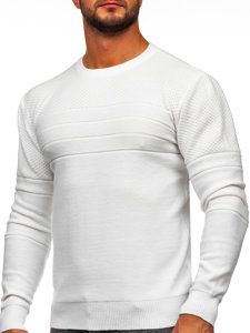 Bolf Herren Pullover Weiß  SL15-2318