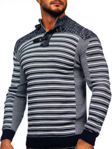 Bolf Herren Pullover mit Stehkragen  1028