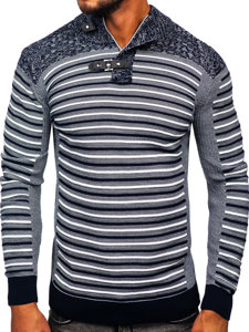 Bolf Herren Pullover mit Stehkragen  1028