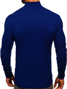 Bolf Herren Pullover mit Stehkragen Tintenblau  MM6007