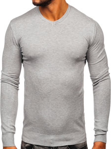 Bolf Herren Pullover mit V-Ausschnitt Meliert  YY03