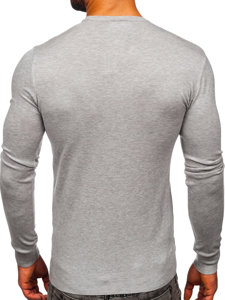 Bolf Herren Pullover mit V-Ausschnitt Meliert  YY03